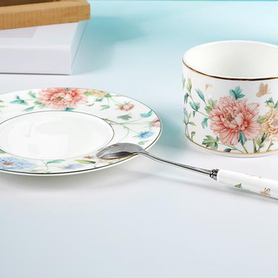 风华绽放3头咖啡杯碟